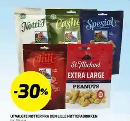 Bunnpris UTVALGTE NØTTER FRA DEN LILLE NØTTEFABRIKKEN tilbud