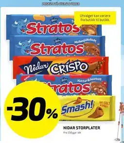 Bunnpris NIDAR STORPLATER tilbud