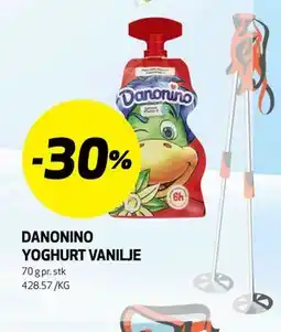 Bunnpris DANONINO YOGHURT VANILJE tilbud