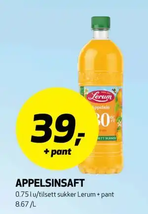 Bunnpris APPELSINSAFT tilbud