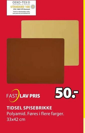 JYSK Tidsel spisebrikke tilbud