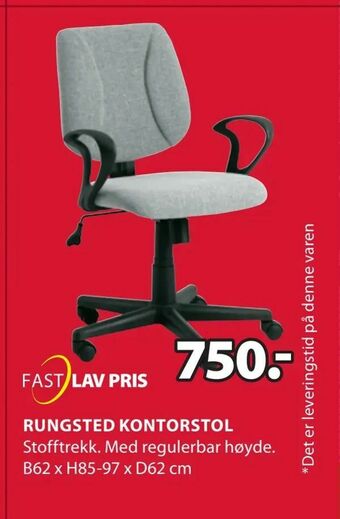 JYSK Rungsted kontorstol tilbud