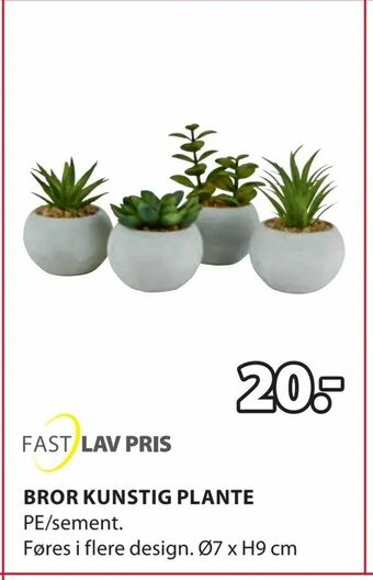 JYSK Bror kunstig plante tilbud