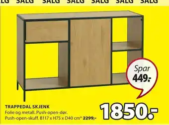 JYSK Trappedal skjenk tilbud