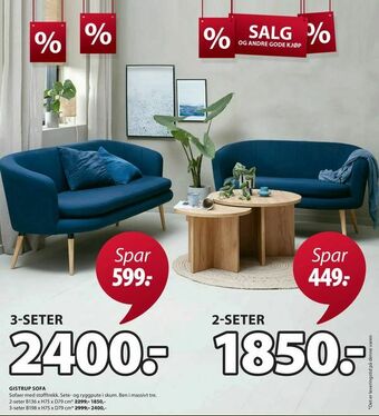 JYSK Gistrup sofa tilbud