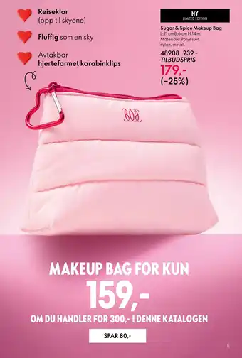 Oriflame Sugar & Spice Makeup Bag tilbud