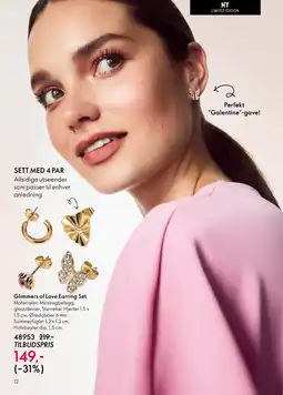 Oriflame Glimmers of Love Earring Set tilbud