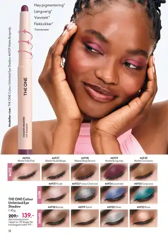 Oriflame THE ONE Colour Unlimited Eye Shadow tilbud