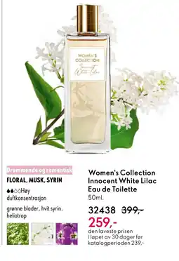 Oriflame Women's Collection Innocent White Lilac Eau de Toilette tilbud