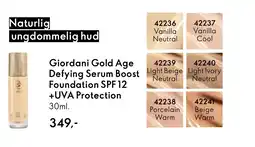 Oriflame Giordani Gold Age Defying Serum Boost Foundation SPF 12 +UVA Protection tilbud