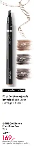Oriflame THE ONE Tattoo Effect Brow Pen tilbud