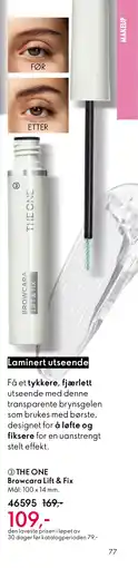 Oriflame THE ONE Browcara Lift & Fix tilbud