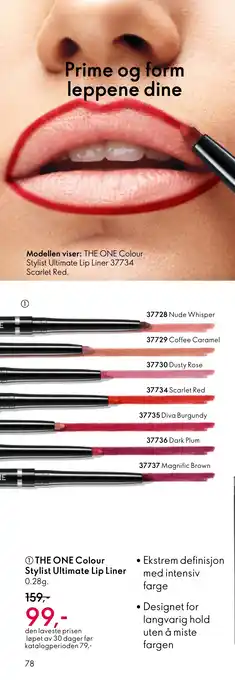 Oriflame THE ONE Colour Stylist Ultimate Lip Liner tilbud