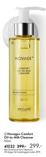 Oriflame Novage+ Comfort Oil-to-Milk Cleanser tilbud
