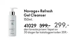 Oriflame Novage+ Refresh Gel Cleanser tilbud