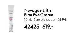 Oriflame Novage+ Lift + Firm Eye Cream tilbud