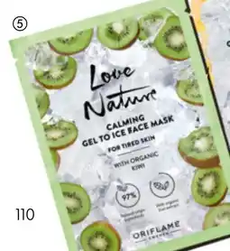Oriflame Love Nature Calming Gel to Ice Face Mask with Organic Kiwi tilbud