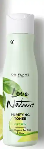 Oriflame Love Nature Purifying Toner with Organic Tea Tree & Lime tilbud
