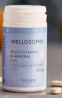 Oriflame Wellosophy Multivitamin & Mineral Man tilbud