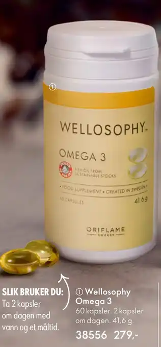 Oriflame Wellosophy Omega 3 tilbud