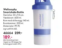 Oriflame Wellosophy Smartshake Bottle tilbud
