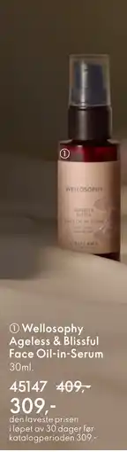 Oriflame Wellosophy Ageless & Blissful Face Oil-in-Serum tilbud