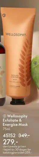Oriflame Wellosophy Exfoliate & Energise Mask tilbud