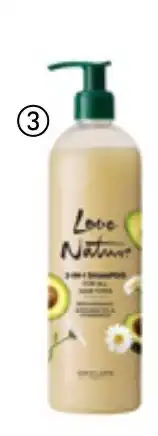 Oriflame Love Nature 2-in-1 Shampoo For All Hair Types with Organic Avocado Oil & Chamomile tilbud