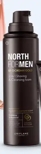 Oriflame North for Men by Giordani Gold 2-in-1 Shaving & Cleansing Foam tilbud