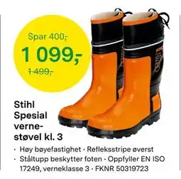 Felleskjøpet Stihl Spesial vernestøvel kl. 3 tilbud
