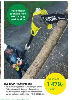 Ryobi OPP1820 grensag