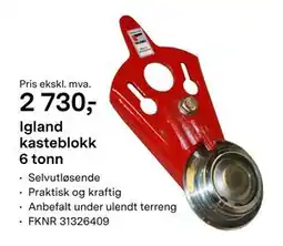 Felleskjøpet Igland kasteblokk 6 tonn tilbud