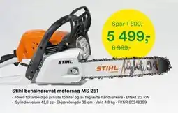 Felleskjøpet Stihl bensindrevet motorsag MS 251 tilbud