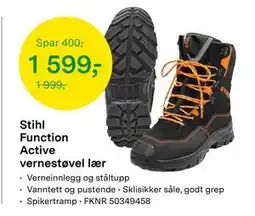 Felleskjøpet Stihl Function Active vernestøvel lær tilbud