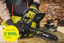 Felleskjøpet Ryobi batteridrevet motorsag RY18CSX30A-150 tilbud