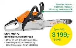 Felleskjøpet Stihl MS 172 bensindrevet motorsag tilbud