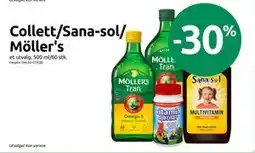 Joker Collett/Sana-sol/ Möller's tilbud