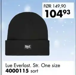 Sparkjøp Lue Everlast. Str. One size tilbud