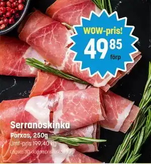 Eurocash Serranoskinka tilbud