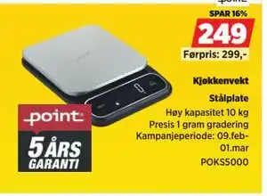 POWER Kjøkkenvekt tilbud