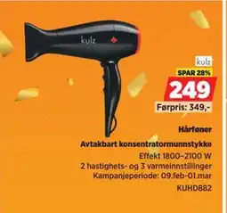 POWER Hårføner tilbud