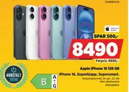 POWER Apple iPhone 16 128 GB tilbud