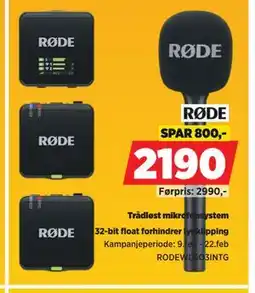 POWER Trådløst mikrofonsystem tilbud