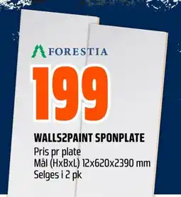 Coop Obs Forestia walls2paint sponplate tilbud