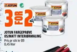 Coop Obs Jotun fargeprøve 05/matt interiørmaling tilbud