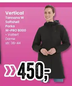 Sport Outlet Tonnana W Softshell Parka W-PRO 8000 tilbud