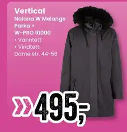 Sport Outlet Nalana W Melange Parka + W-PRO 10000 tilbud