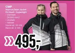 Sport Outlet Woman/Man Jacket Fix Hood - Superlight tilbud