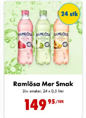 Nordby Supermarket Ramlösa Mer Smak tilbud