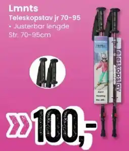 Sport Outlet Lmnts Teleskopstav jr 70-95 tilbud
